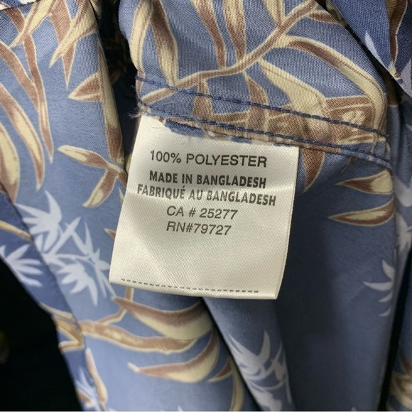 Maui Maui Hawaii Shirt Sz XL Blue Casual Button Down Short Sleeve Tropical Top - Picture 9 of 11